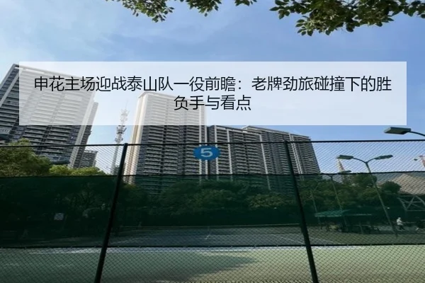 申花主场迎战泰山队一役前瞻：老牌劲旅碰撞下的胜负手与看点 | DouYu